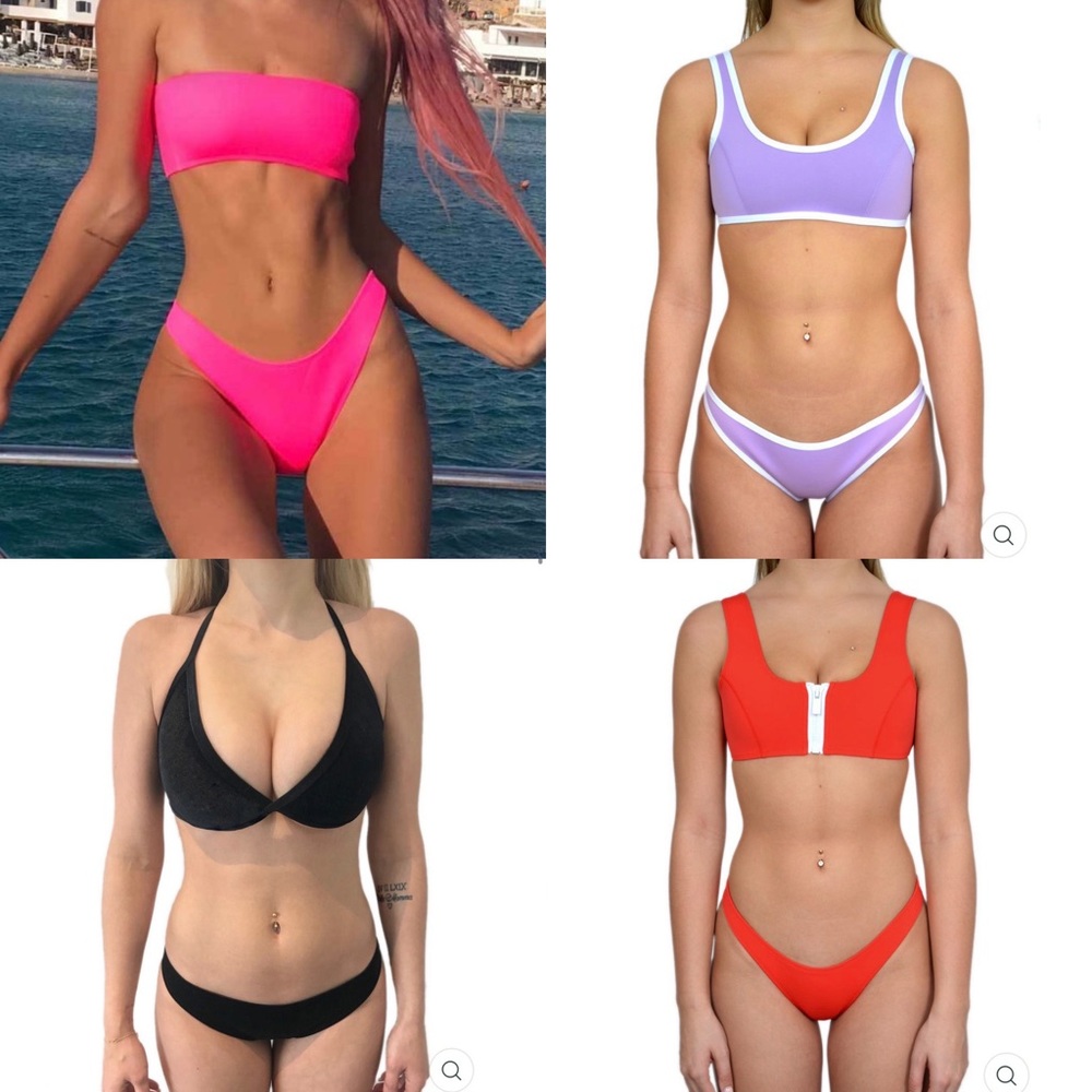 Hoaka Swimwear Lot (4 Bikinis) XS